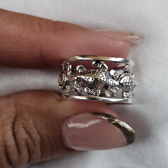 Sterling Turtle Band 925 - Picture 5 of 5